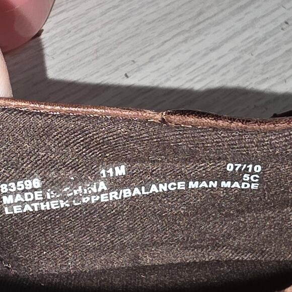 Clarks Womens Brown Leather Clogs Size  11 2" Heel Fairy Witchy  Cottage Boho - Picture 6 of 8